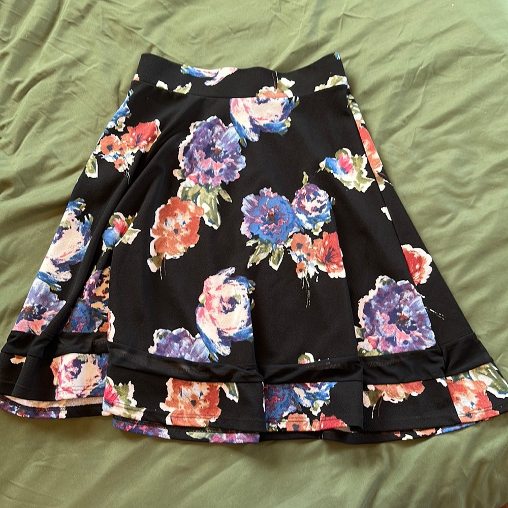 Beautiful knee length floral skirt